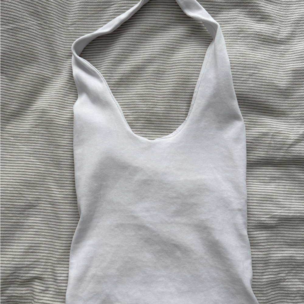 Zara White Halter Camisole